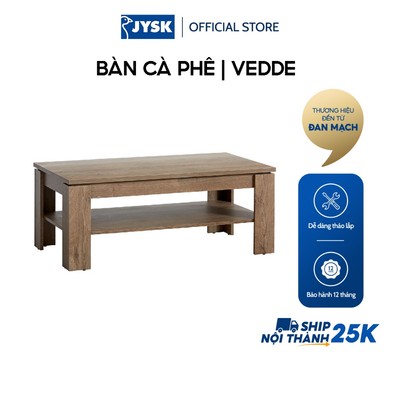 Bàn cà phê | JYSK Vedde | gỗ công nghiệp màu sồi | R60xD110xC45cm