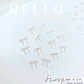 Charm nơ thừng nhiều mẫu đính móng ( 10 cái )