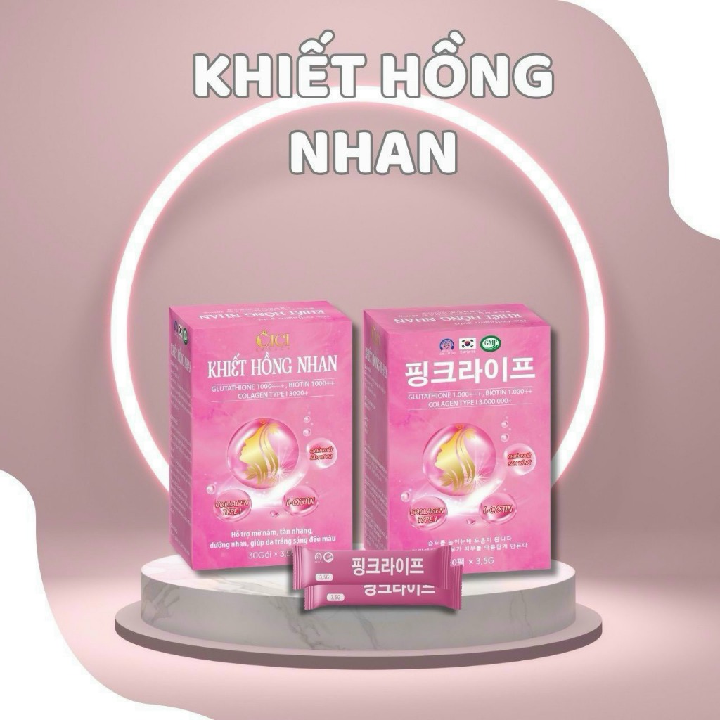 [Chính Hãng] Collagen truyền trắng Khiết Hồng Nhan phiên bản cao cấp - Hộp 30 gói Davina