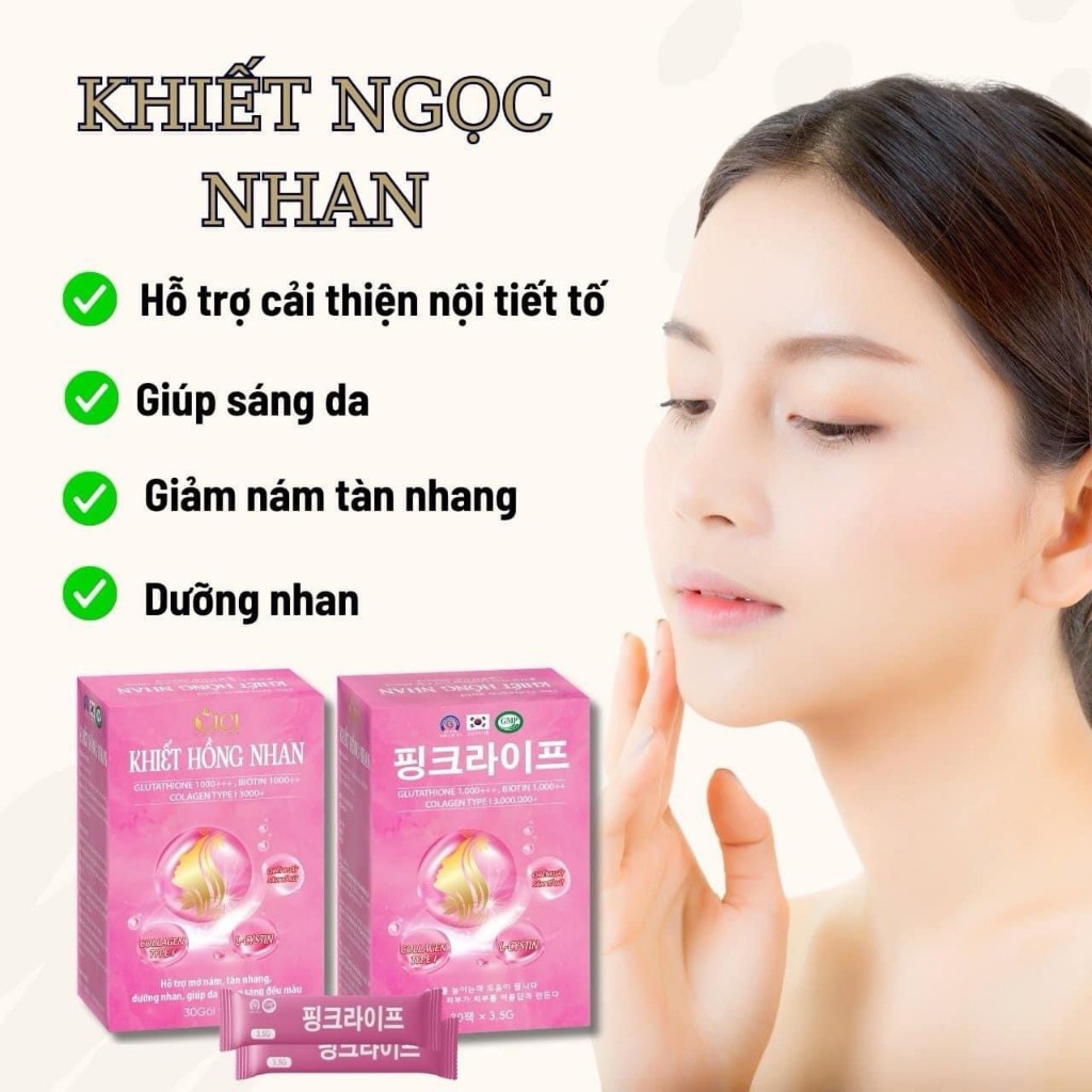 [Chính Hãng] Collagen truyền trắng Khiết Hồng Nhan phiên bản cao cấp - Hộp 30 gói Davina