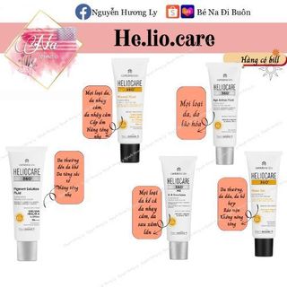 [CÓ SẴN] Kem Chống Nắng HelioCare Water Gel, Mineral Tolerance Fluid, AR emulsion, Age active và Pigment Solution Fluid