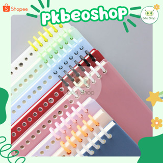 Binder thanh còng nhựa cao cấp 6 lỗ đường kính 12mm Pkbeoshop kẹp tài liệu lò xo làm sổ bìa còng A4 A5 B5 bullet journal