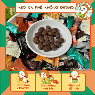 Kẹo Cà Phê  Coffee Candy Đài Loan, Kẹo Cà Phê Không Đường Giảm Cân Coffee Candy, Đồ Ăn Vặt Nhà Mầm.