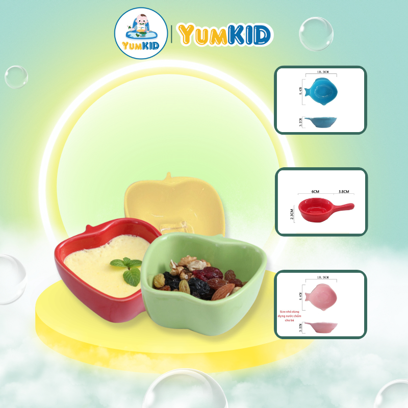 Bát Ăn Dặm ,Bát Gốm Sứ Mini Cho Bé