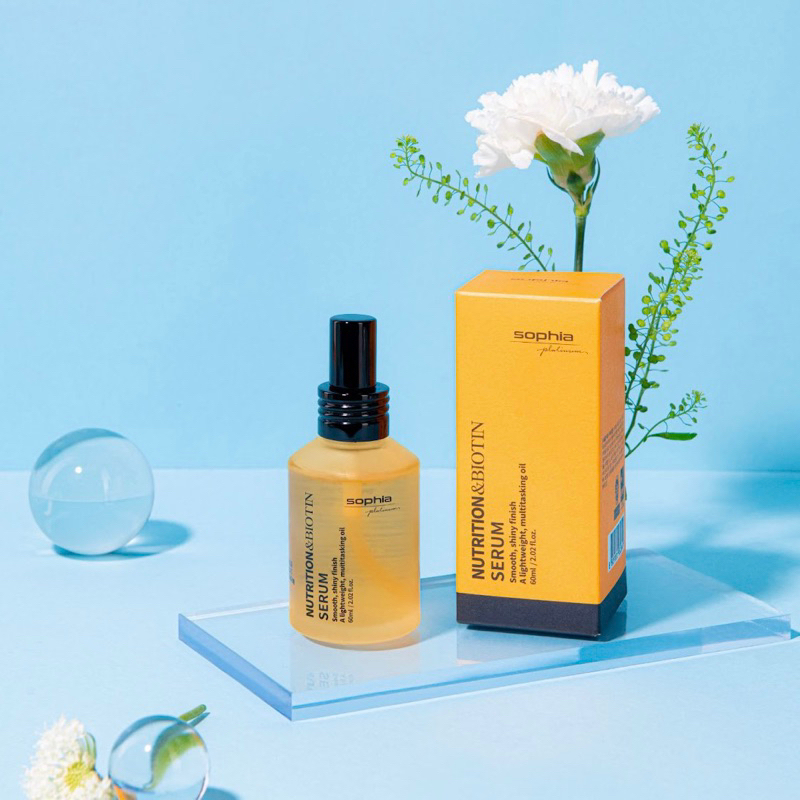 TINH DẦU SIÊU DƯỠNG TÓC BIOTIN (Nutrition & Biotin Serum) Sophia Platinum Hàn Quốc