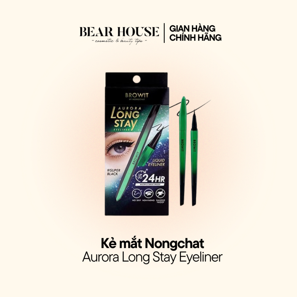 Kẻ mắt Browit by Nongchat Aurora Long Stay Eyeliner
