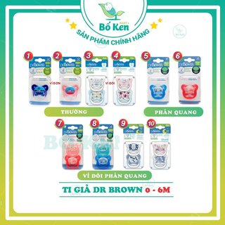 Shop Bố Ken Ti Giả Chỉnh Nha Dr Brown's [Cam kết 100% Chính Hãng]