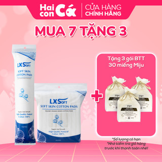  Combo 7 Bông tẩy trang LXSoft Hàn Quốc - Tròn 150 pcs/ Vuông 222DA MỘC LUNG LINH - XINH TƯƠI ĐÓN HÈ Để có một l