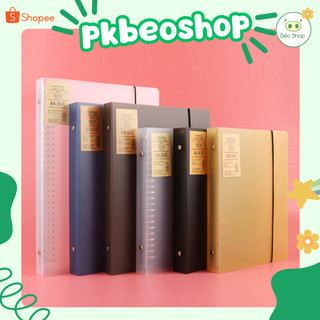 Bìa sổ còng A6 A5 B5 6 9 binder còng Pkbeoshop bìa nhựa chống nước làm sổ tập lưu trữ tài liệu planner bullet journal
