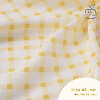 SET 05 KHĂN SỮA SỢI TRE LỤA LA POMME 30X30CM MỀM MỊN
