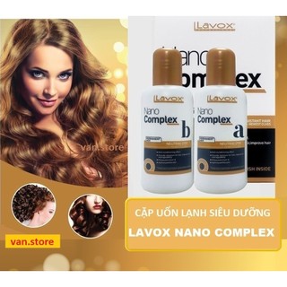 Uốn lạnh siêu dưỡng lavox nano complex 100mlx2 / uốn lạnh nano complex relaxer lavox 100mlx2