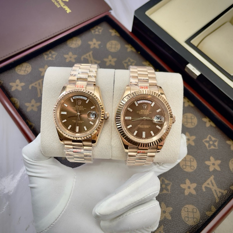 Đồng Hồ Nam RL Day Date  , Máy Cơ Nhật Bản, Size 38-41mm , Kính Saphire Chống Xước chống nước