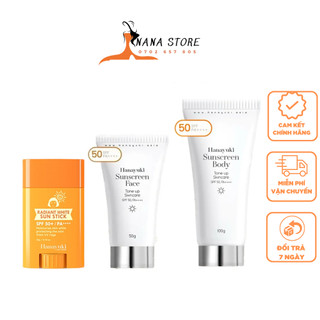 Kem Chống Nắng Nâng Tone Da Mặt, Body Hanayuki