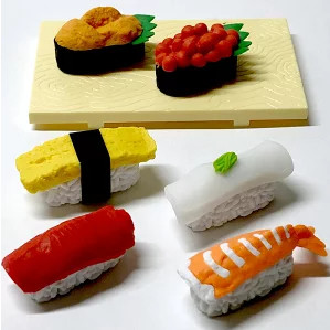 Gôm tẩy lắp ráp iwako hình Sushi