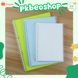 Bìa nhựa nhiều màu Béo shop làm planer sổ còng đã đục lỗ bullet journal khổ A4 A5 B5