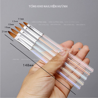 Set 5 cây cọ nail đắp bột làm hoa