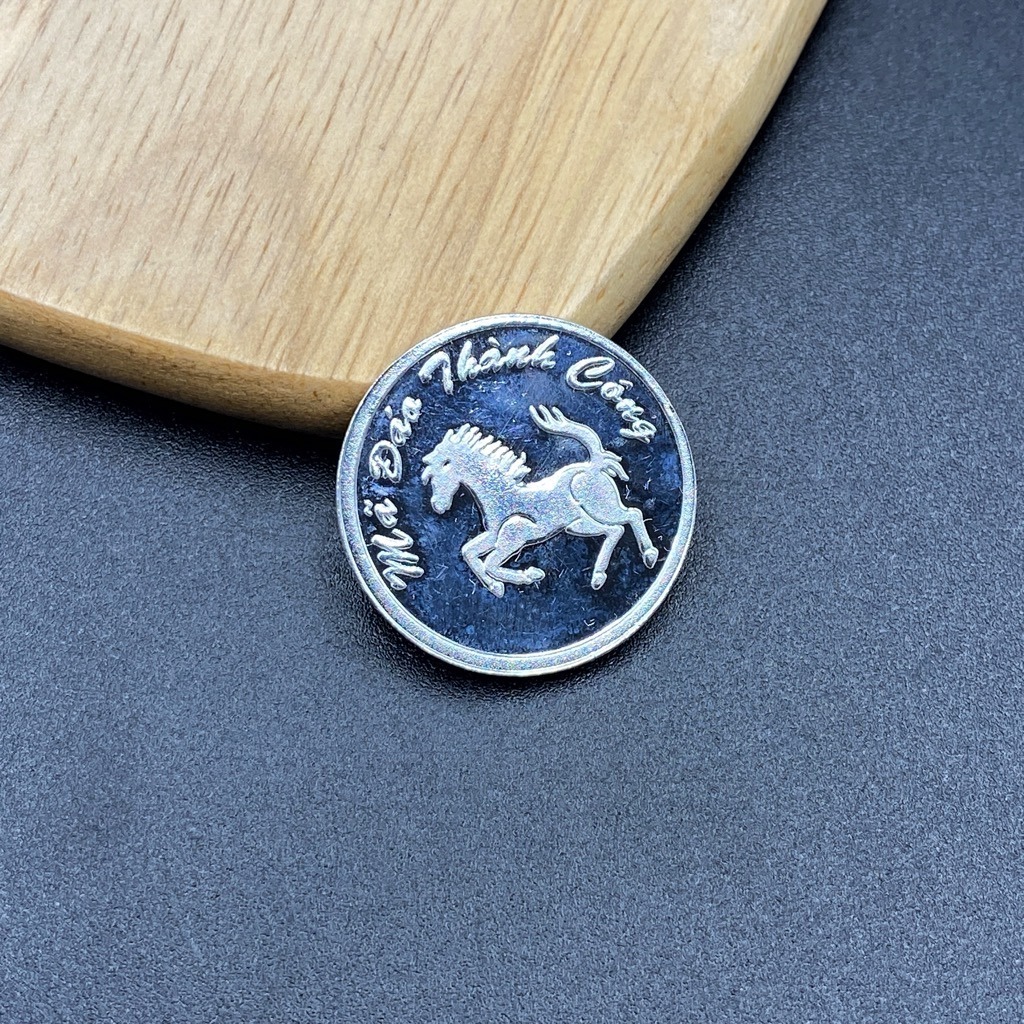 Đồng Bạc Cạo Gió Đánh Cảm Mã Đáo Thành Công Loại Nhỏ Đường Kính 2.3cm Bạc Ta Nguyên Chất S99 BẠC HIỂU MINH XDG4