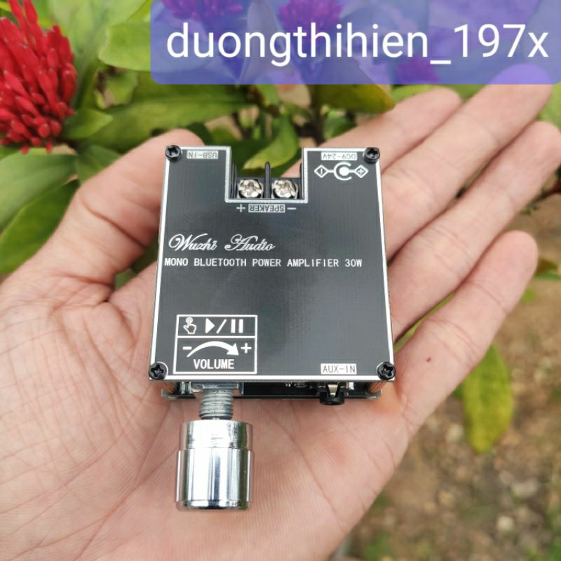 Mạch khuếch đại âm thanh mono 30W Wuzhi ZK-301B bluetooth  5.1 - mạch chế loa bluetooth, amply mini, âm ly bluetooth