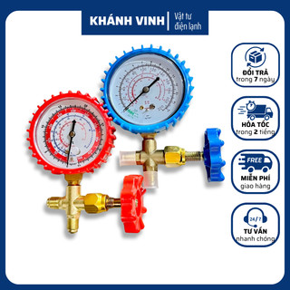 Đồng hồ nạp gas đơn, đồng hồ nạp gas máy lạnh tủ lạnh - đồng hồ hạ áp , đồng hồ cao áp