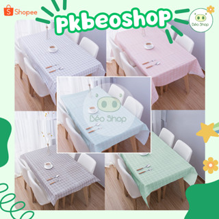 Khăn trải bàn caro Pkbeoshop bằng PVC chống thấm nước dùng làm thảm picnic cắm trại dã ngoại phông chụp ảnh trang trí