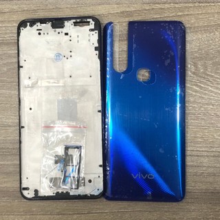 Vỏ vivo v15 bộ có khay sim nút bấm sườn,nắp lưng