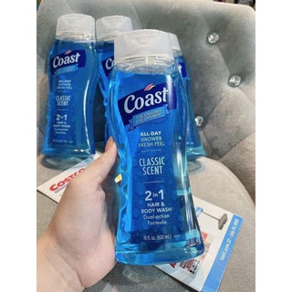 Sữa tắm gội Coast 2 in 1