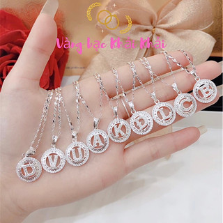 Dây chuyền chữ cái bạc ta - Dây chuyền nữ bạc ta - Vàng bạc Khải Khải