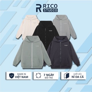 Áo Hoodie nỉ khoá kéo Rico M12