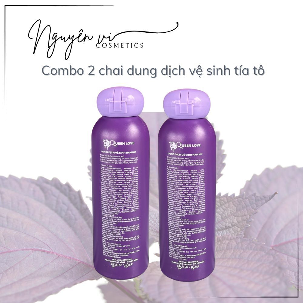 Dung dịch vệ sinh phụ nữ tía tô 150ML Làm sạch khử mùi