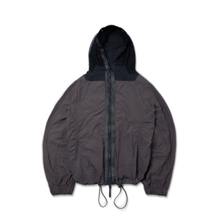 Áo gió mũ lưới "goldie mesh mix windbreaker" màu nâu