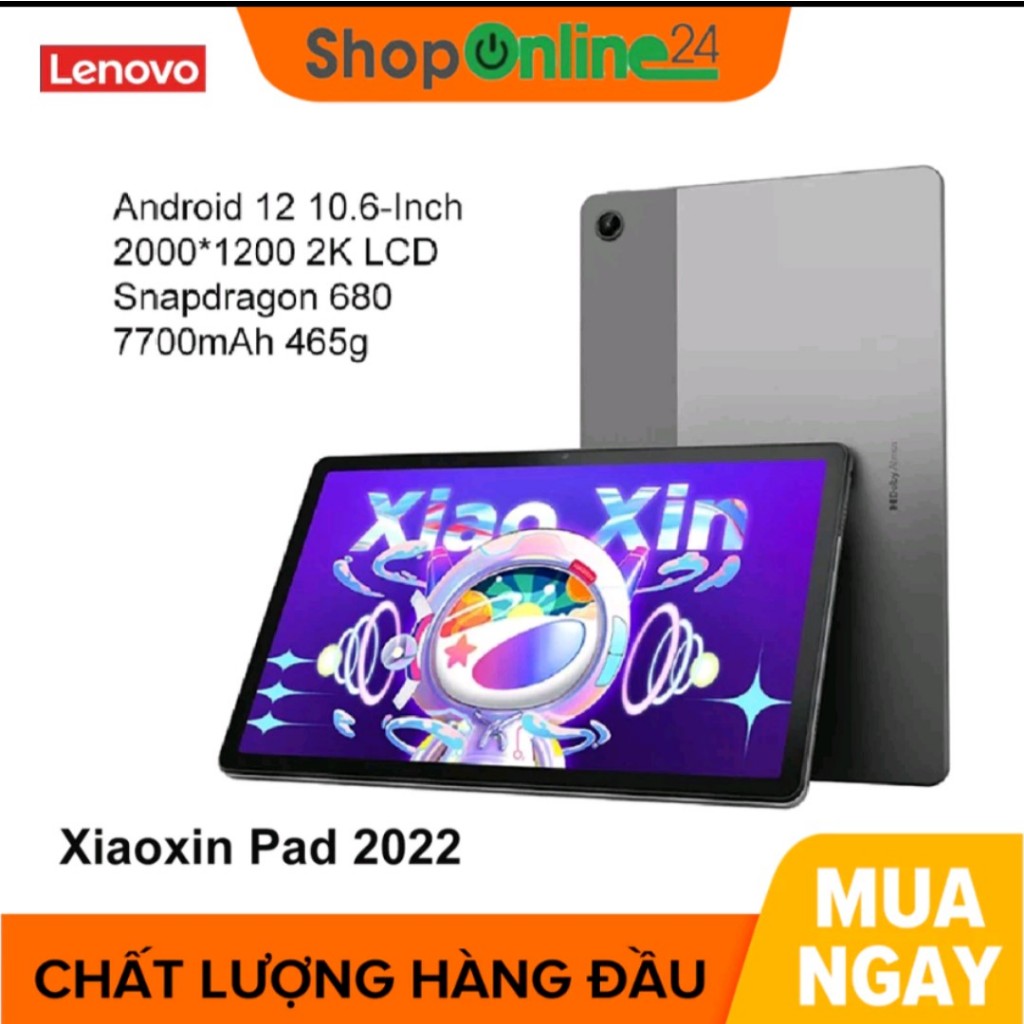 Máy tính bảng Lenovo xiaoxin pad 2022 Máy chạy ROM Tiếng việt 8g/64Gb