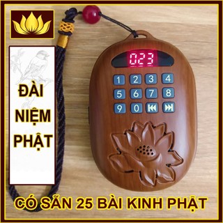 Máy niệm phật đài niệm phật hoa sen mini đeo cổ ZK-819