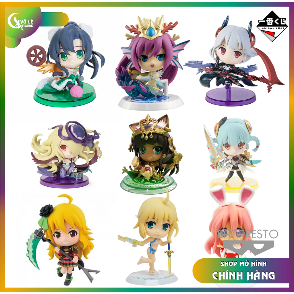 Mô hình Fate Lucky Star Puzzle & Dragons Lucky Star chính hãng Banpresto Ichiban Kuji Chibi Figure