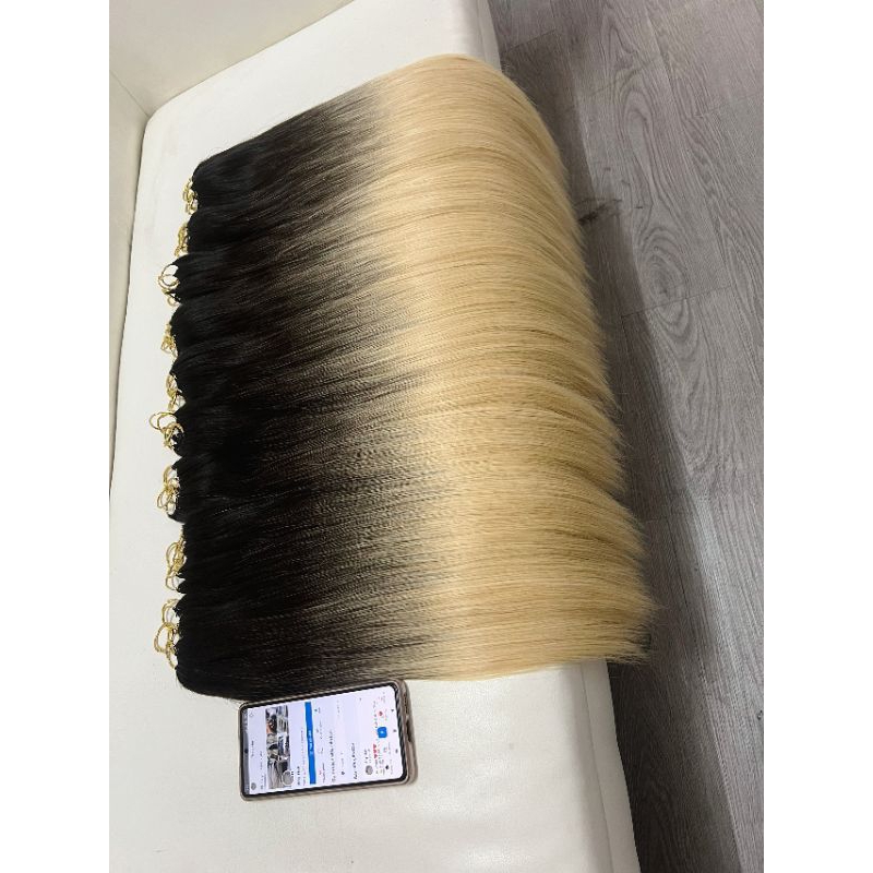 Lông vũ Balayage 45cm (tẩy vàng)