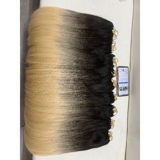 Lông vũ Balayage 45cm (tẩy vàng)