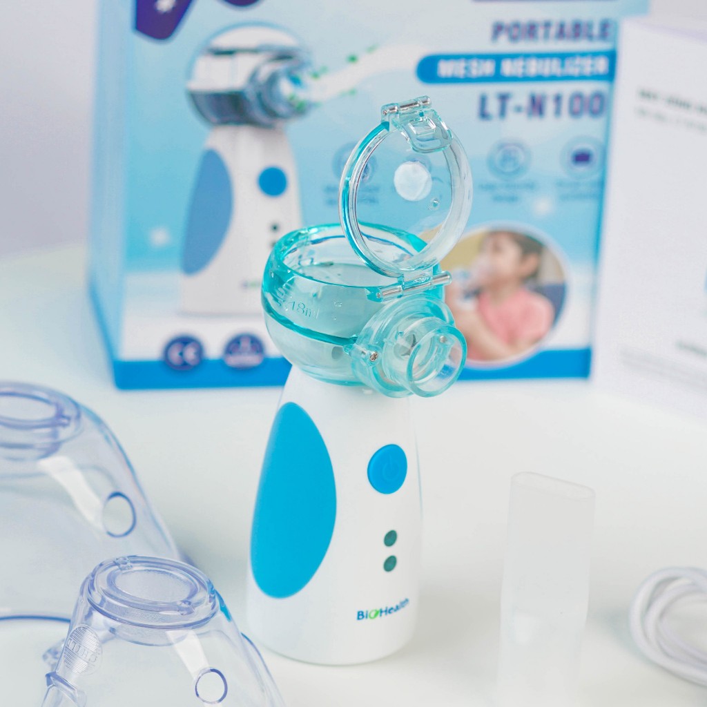 Máy xông khí dung siêu âm BIOHEALTH LT-N100 (Pin sạc) nhỏ gọn tiện lợi xông mũi họng bảo hành 1 năm chính hãng - MEDICAL