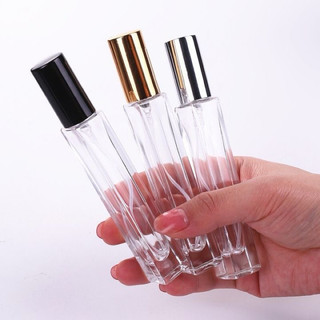 combo 10 Chai chiết nước hoa 10ml Thuỷ tinh ( vuông-tròn ,nắp đen/vàng/bạc)