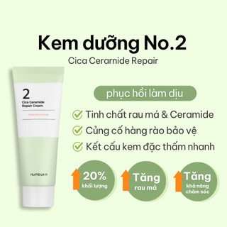 Kem dưỡng numbuzin no.2 cica ceramide repair cream