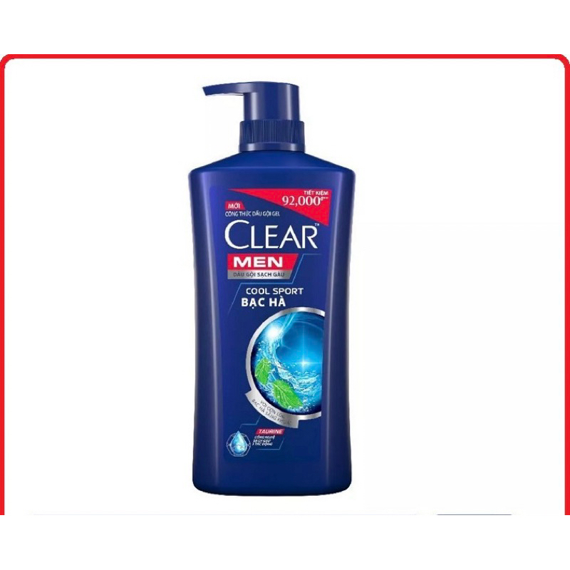 Dầu gội Clear Men bạc hà chai 630g