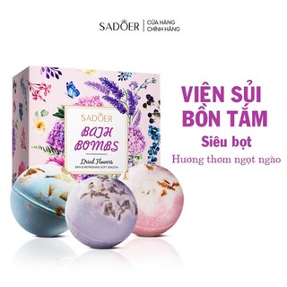 Viên tạo bọt tắm thư giãn dịu nhẹ hương thơm nước hoa nhẹ nhàng SADOER
