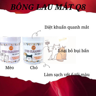 Bông lau nước mắt Q8 cho chó mèo