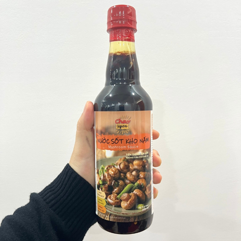 Nước Sốt Kho Nấm Chay Ngon Nấu Ăn Tiện Lợi Chai 500ml