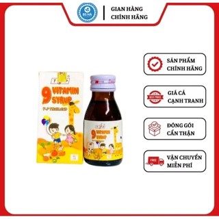SiRo 9 vitamin ăn ngon, tăng cân TP Thái Lan 60 ml liệu trình combo 3 lọ dành cho trẻ từ 6 tháng đến người lớn 60 tuổi