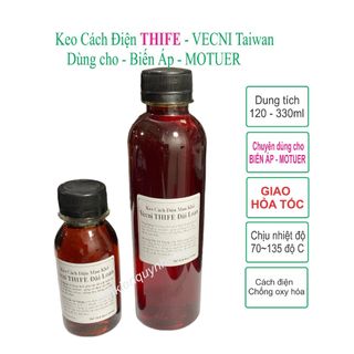 Keo cách điện THIFE Đài Loan Vecni 120ml - 330ml (1chai) Nâu - linh kiện điện tử QUỲNH DIỄN