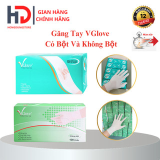 Găng Tay Y Tế Có Bột  Và Không Bột VGlove Chuyên Chuyên Dùng Trong Y Tế, Spa, TMV