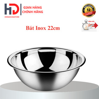 Bát inox rửa mặt | bát đựng nước chuyên dùng cho spa size 22cm SPA-TMV
