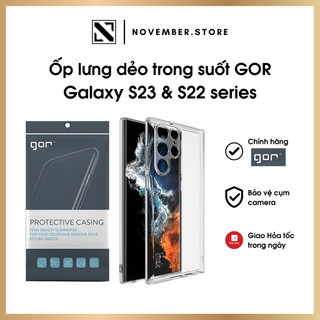 Ốp lưng gor dẻo trong suốt cho galaxy s24 ultra / s24 plus / s24 / s23 ultra / s23 plus / s21 ultra / note 20 / s20 fe
