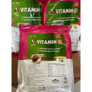 Vitamin c-chống nóng, tăng lực, giải độc, giảm stress, tăng sức đề kháng, 1kg dùng trong thú y