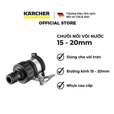 Chui nối vòi nước Karcher - dùng cho vòi nước trơn đường kính 15 - 20 mm