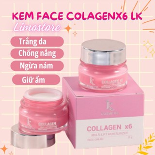 Siêu Hot-Kem face x6 luxury linhkool siêu dưỡng trắng,cung cấp Colagen,dưỡng ẩm, hũ nhỏ tiện lợi bỏ túi xách